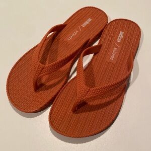 Melissa Orange Sandals Classic Thong Style